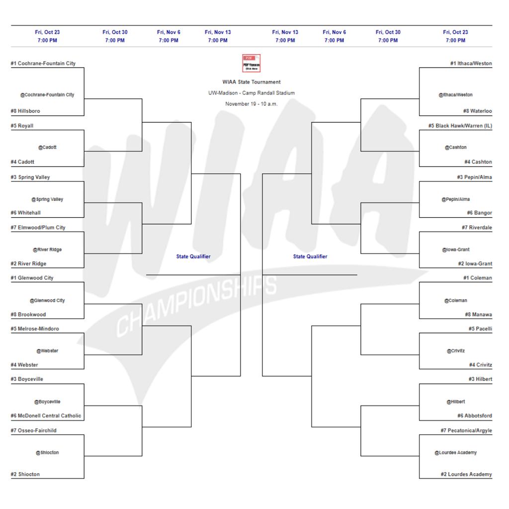 WIAA FB BRACKET