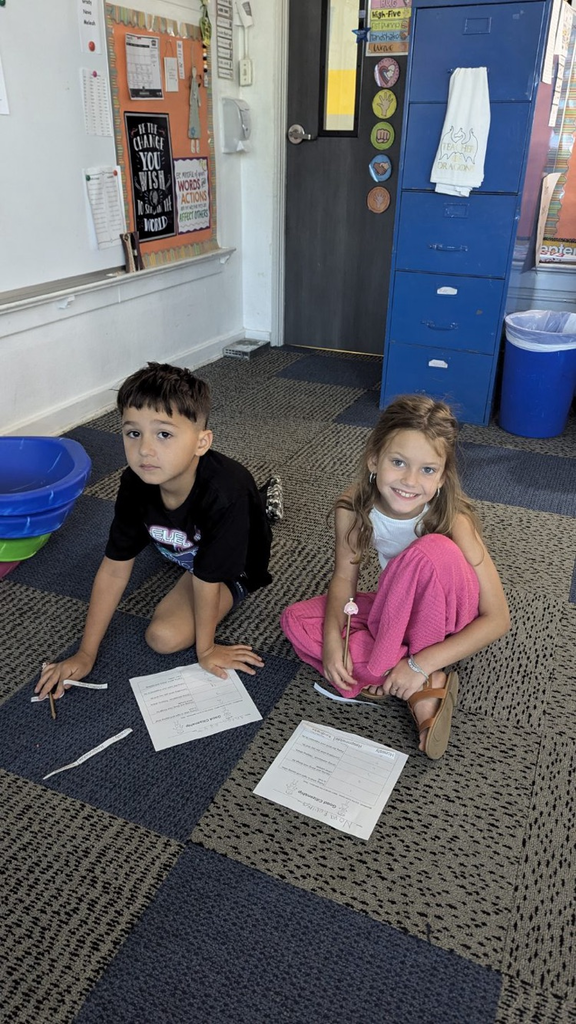 2nd graders working