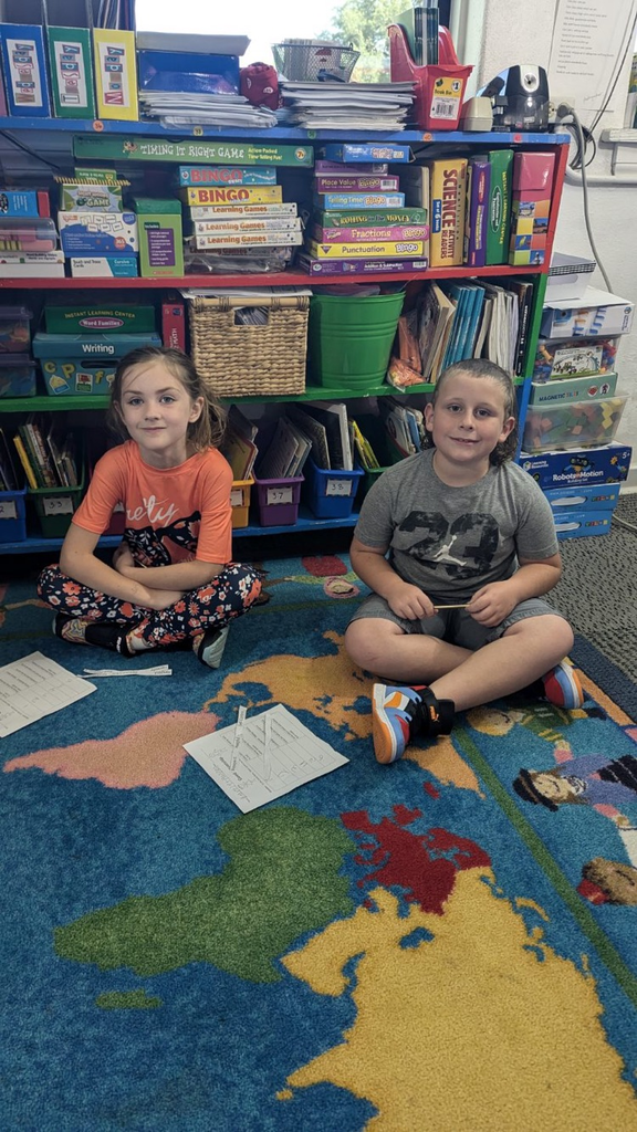 2nd graders working