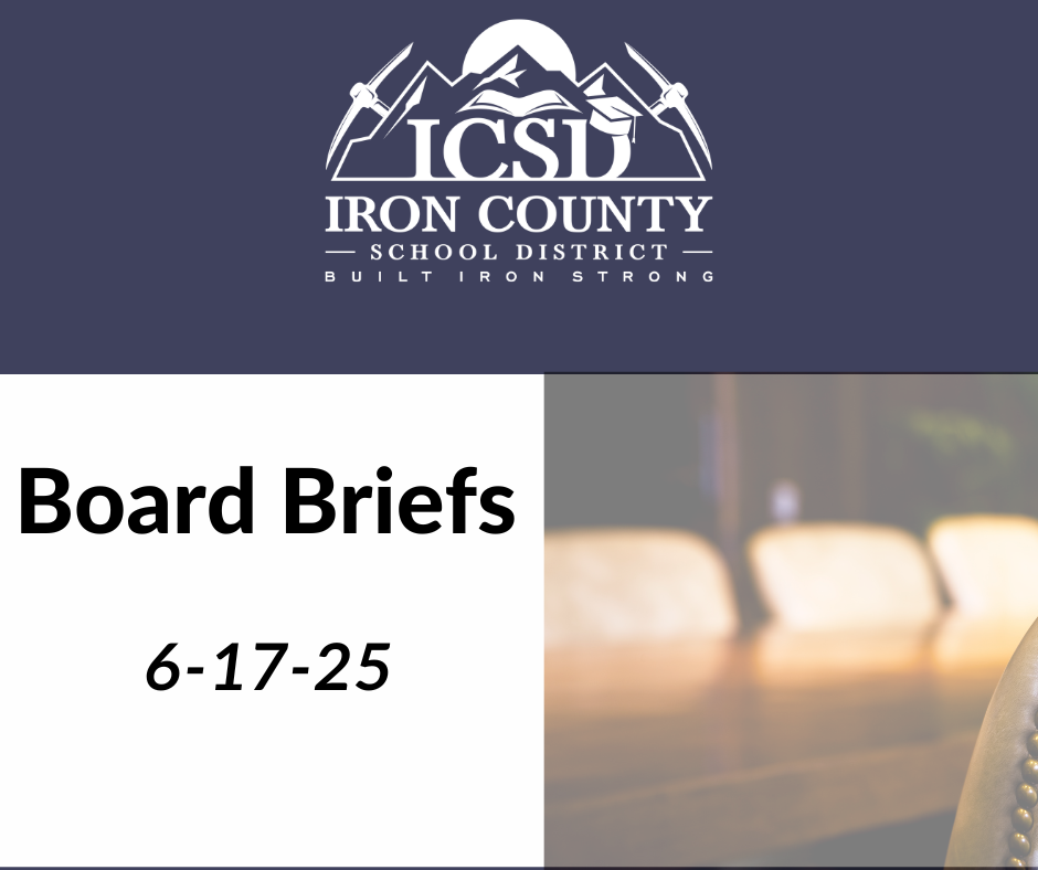 Board Briefs 6-17-25 with boardroom picture and logo