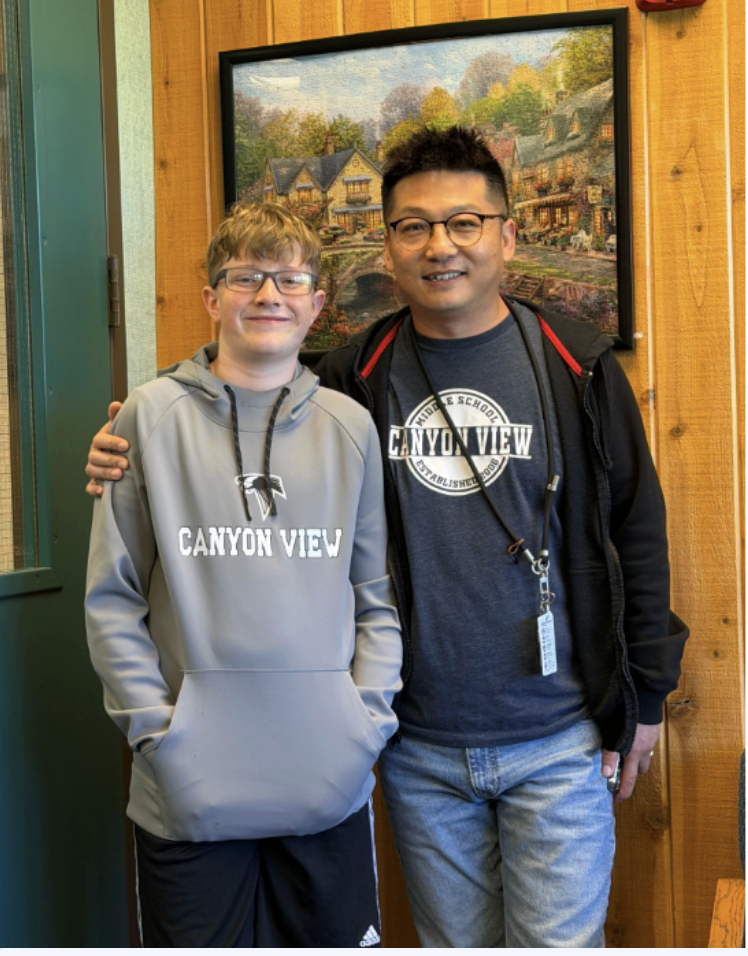 Ben Ralphs and Teacher