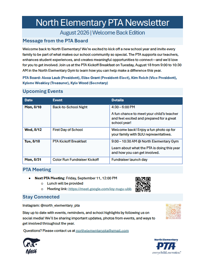 PTA Kick off
