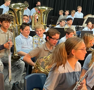 Band Students at POPS Concert