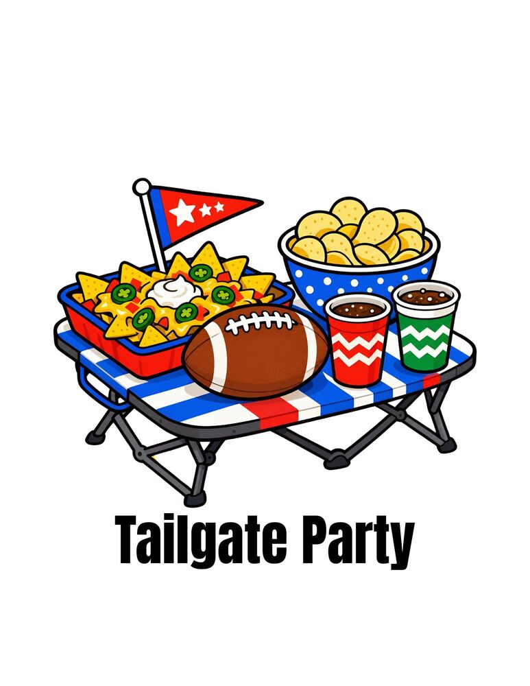 Tailgate party flyer