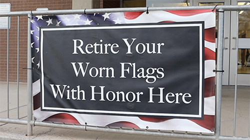 Retire Your Worn Flags with Honor Here
