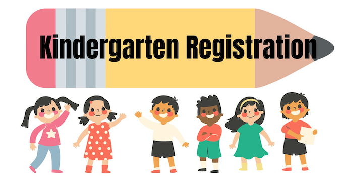 Pencil background with kids lined up