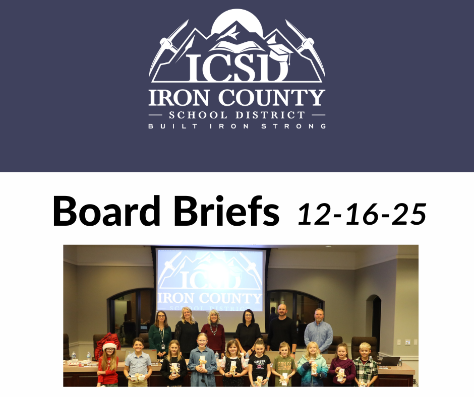 Students at Board meeting on 12-16-25