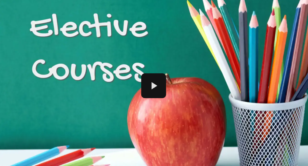 image of apple and pencils