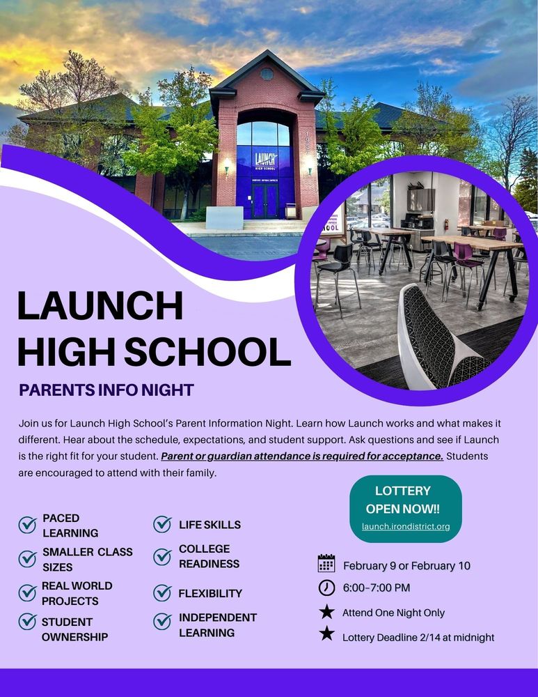 Launch High School Parent info night