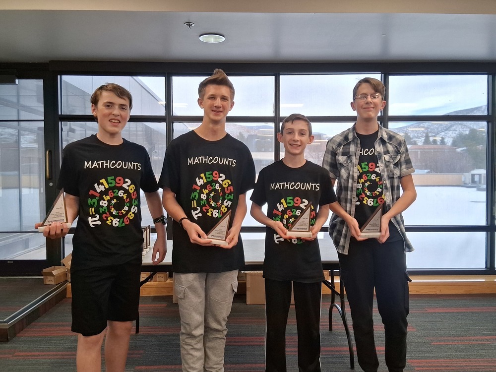 pic of Winning MathCounts team