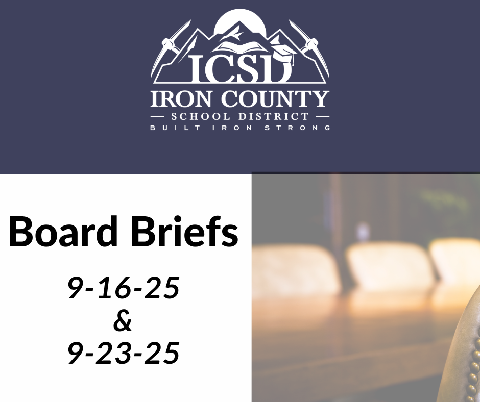 Board Briefs 9-16-25 & 9-23-25