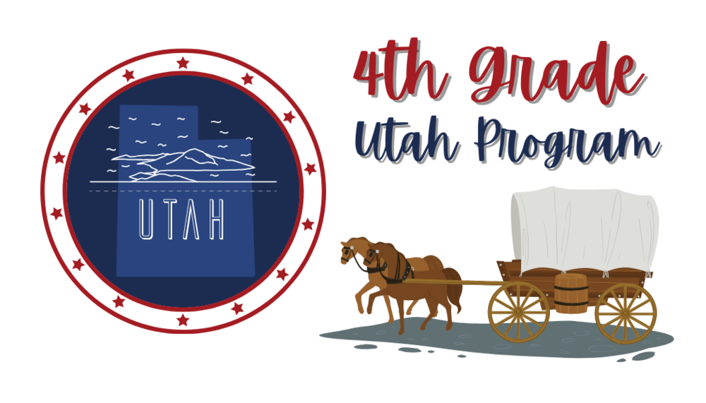 Picture of State of Utah and horses pulling a wagon