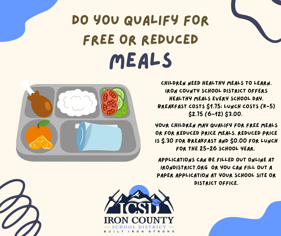 Do you qualify for free or educed meals