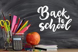 Blackboard with Back to School written on it