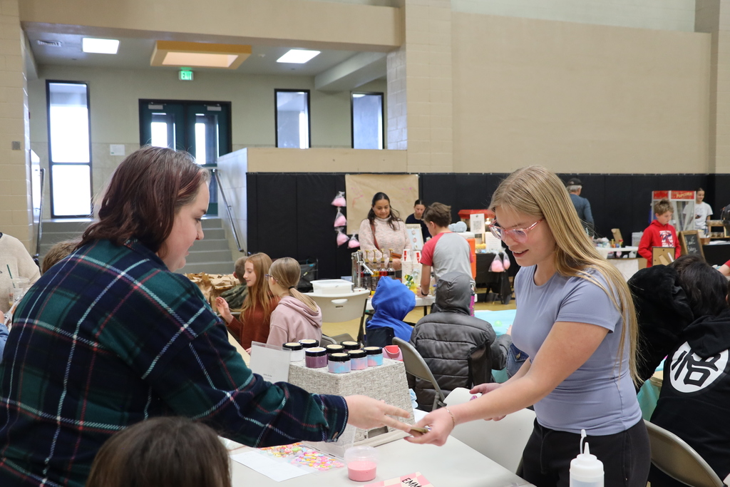 A patron pays for a purchase.