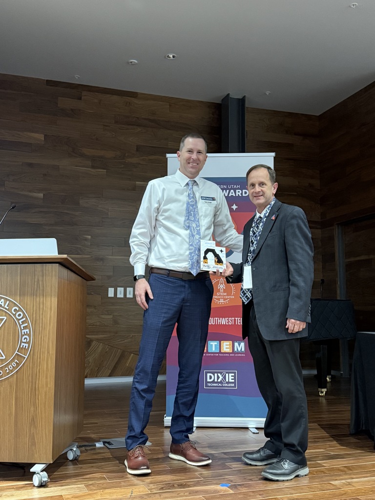 Mr Urbanek and Mr Grimm at Stem award