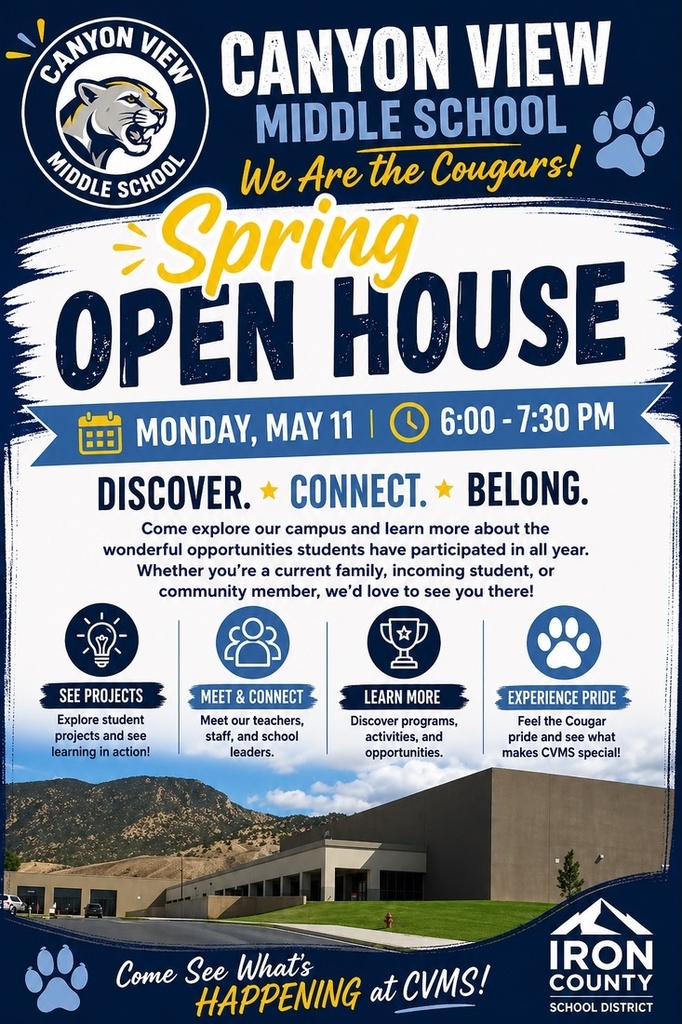 CVMS open house flyer