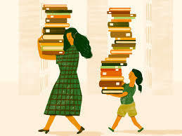 Library books