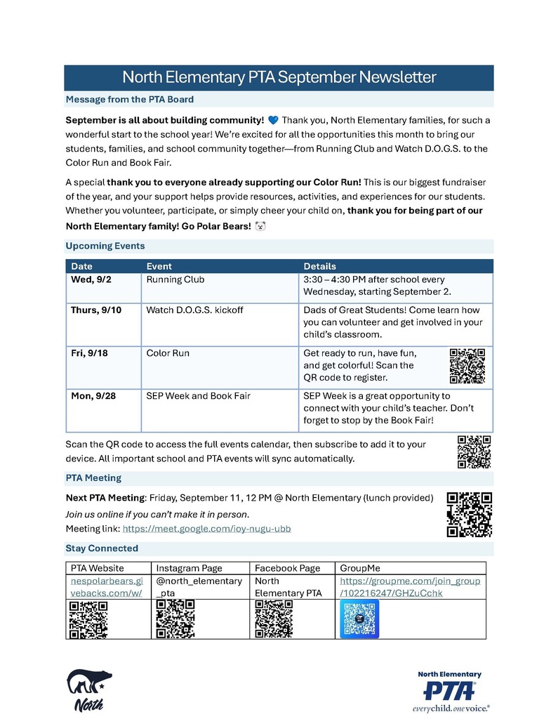 September newsletter