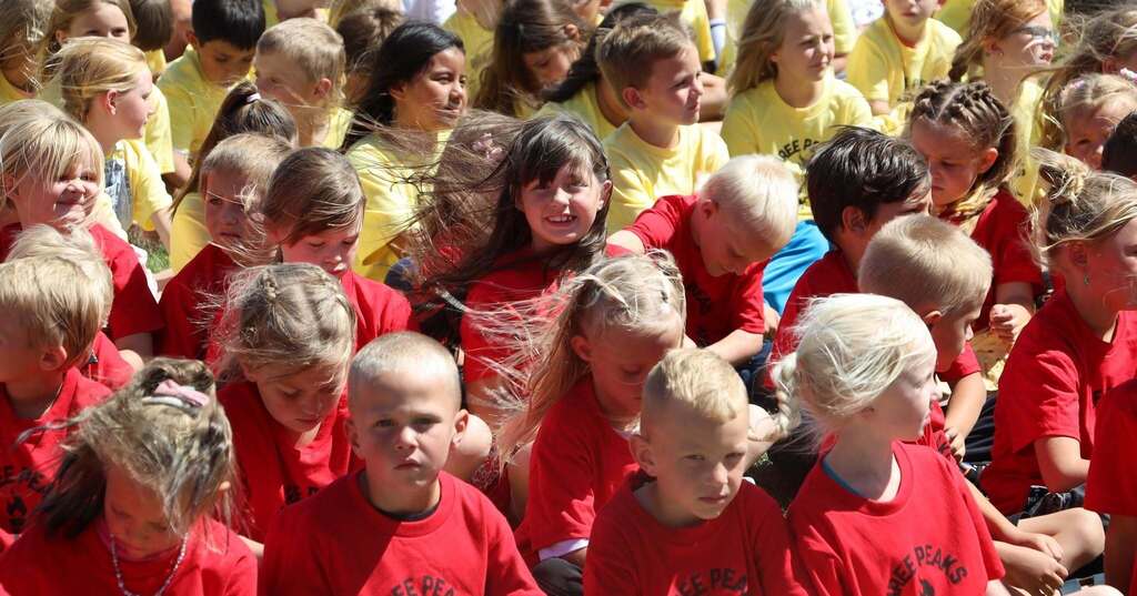 Students at Three Peaks Elementary.