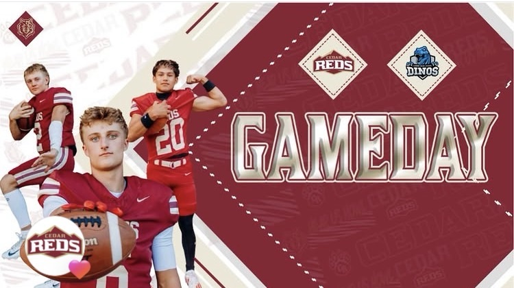 game day image with football player pics and info