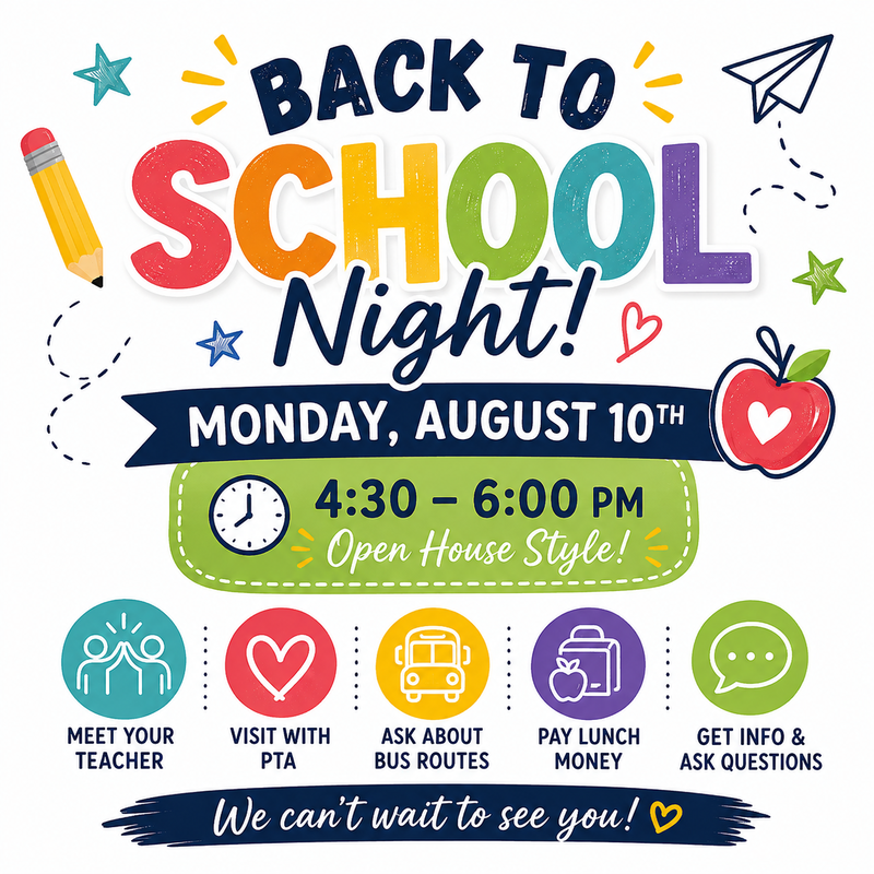 Back to school night flyer