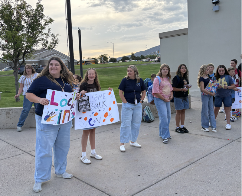 students back at school