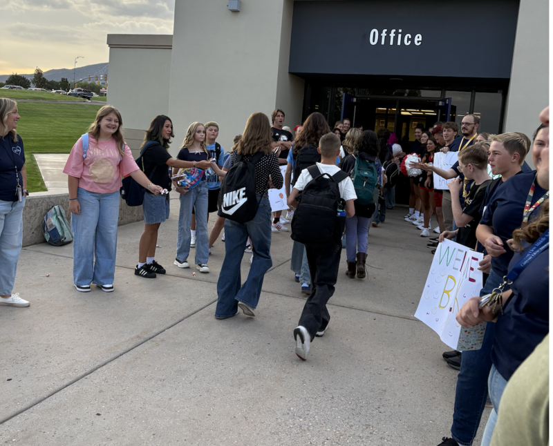 students back at school