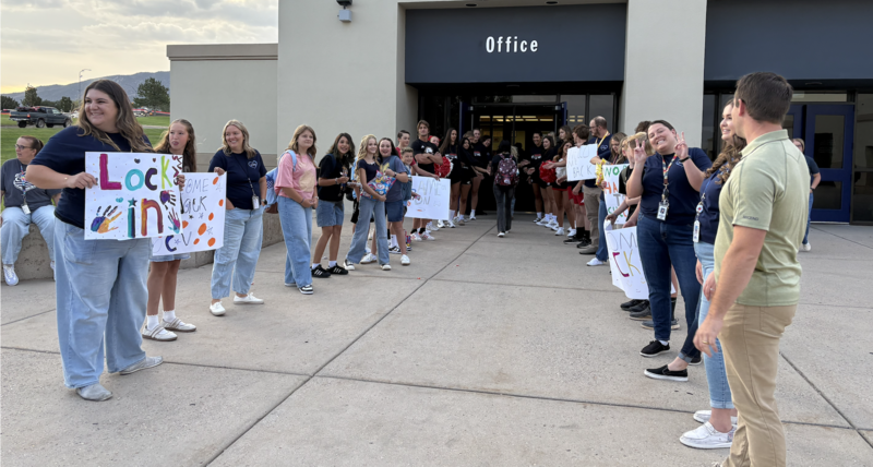 students back at school