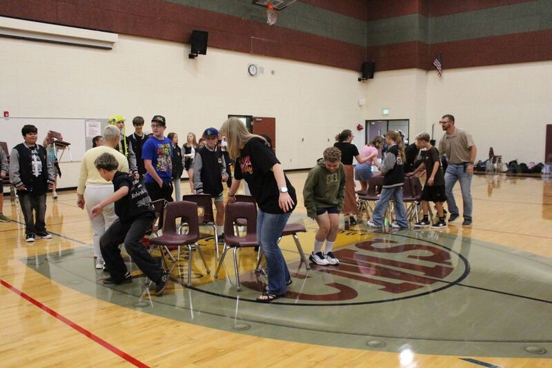students in gym