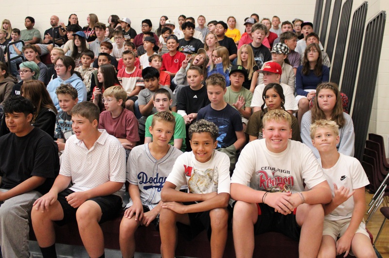 students in gym