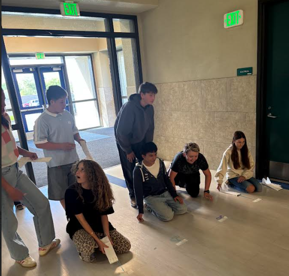 students racing skimmers in cca