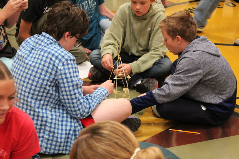 students in the gym