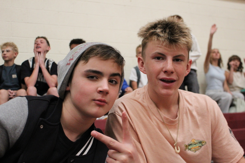students in the gym