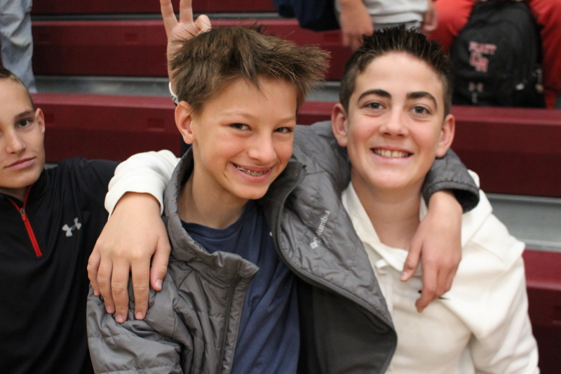 students in the gym