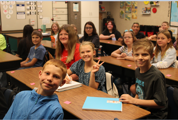 students in class first day of school