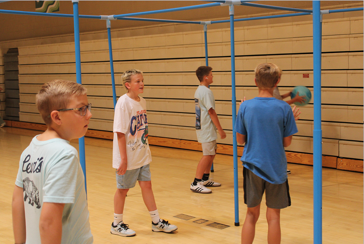 students at back-to-school bash