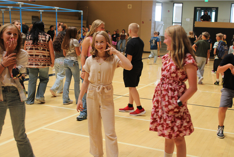 students at back-to-school bash