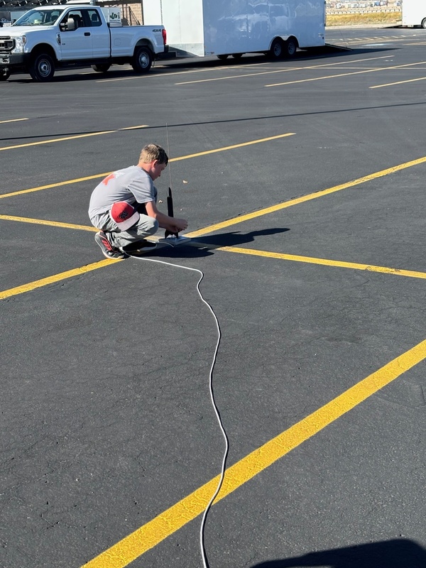 Students Building Model Rockets