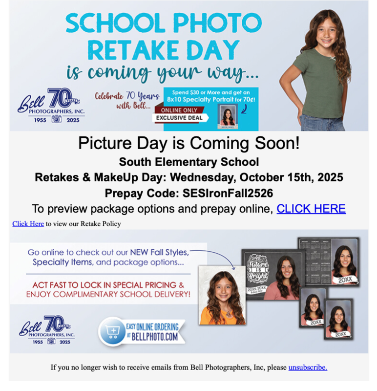 Photo retake info