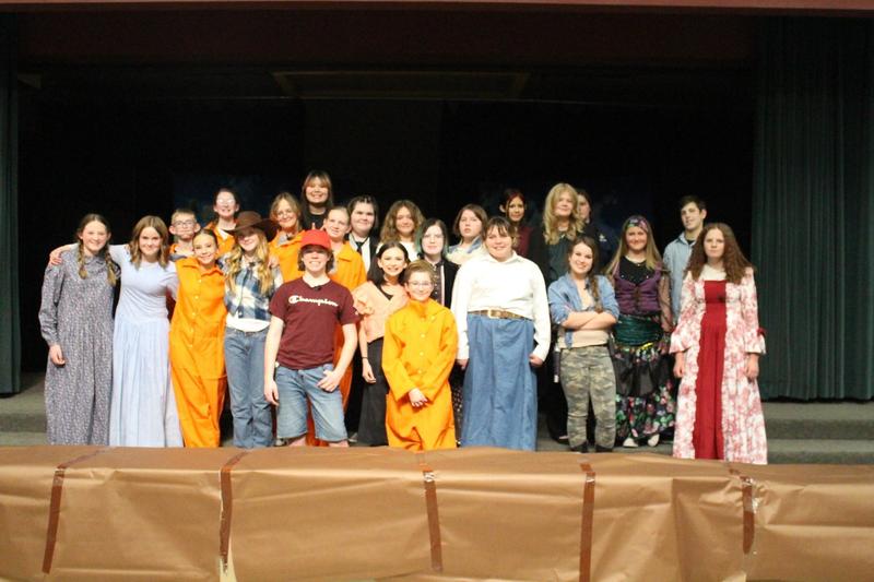 theater students on stage