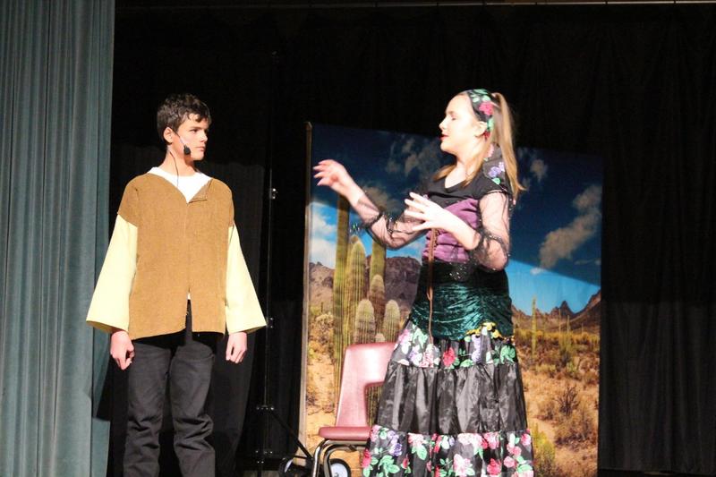 theater students on stage