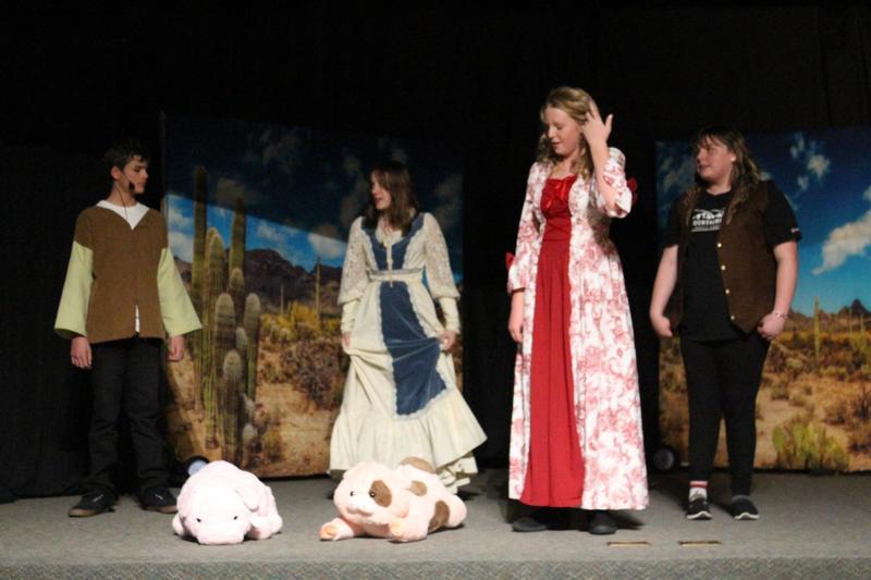 theater students on stage