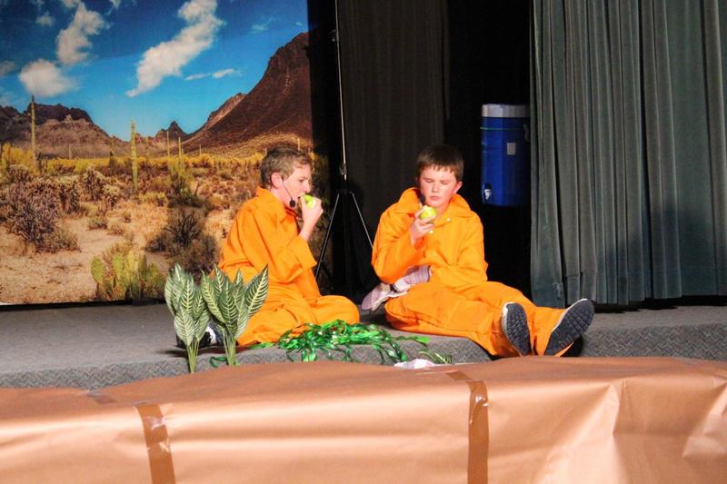 theater students on stage