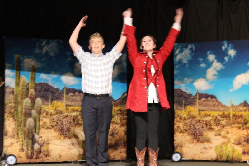 theater students on stage
