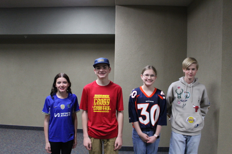 students wearing jerseys