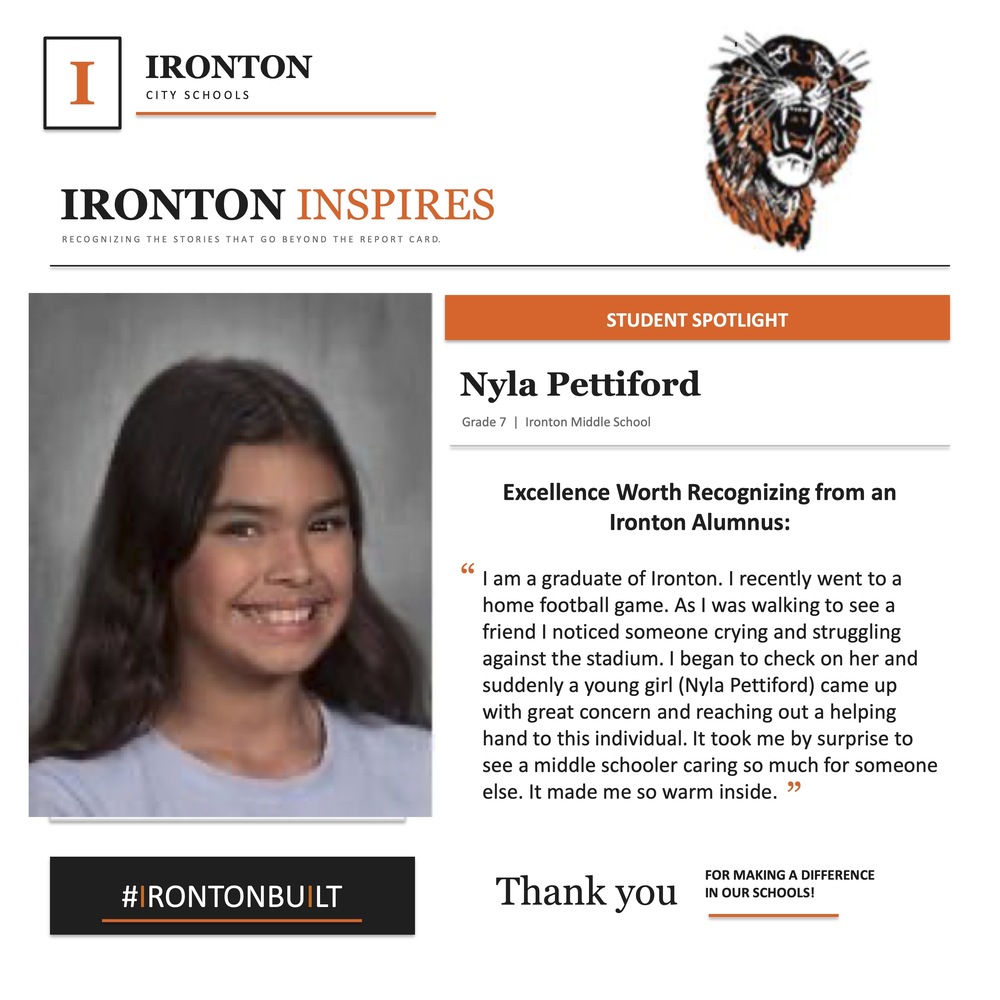 Ironton Inspires: Nyla Pettiford