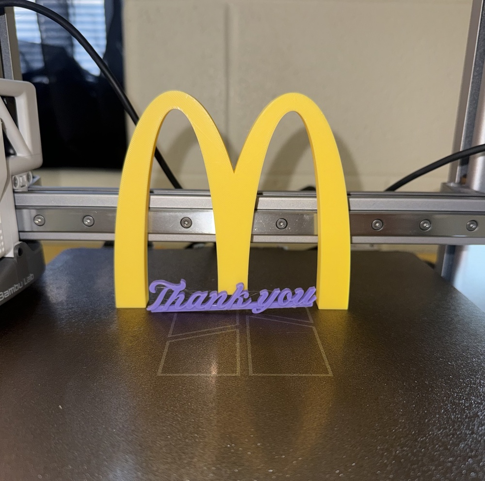 McDonald's 3D print