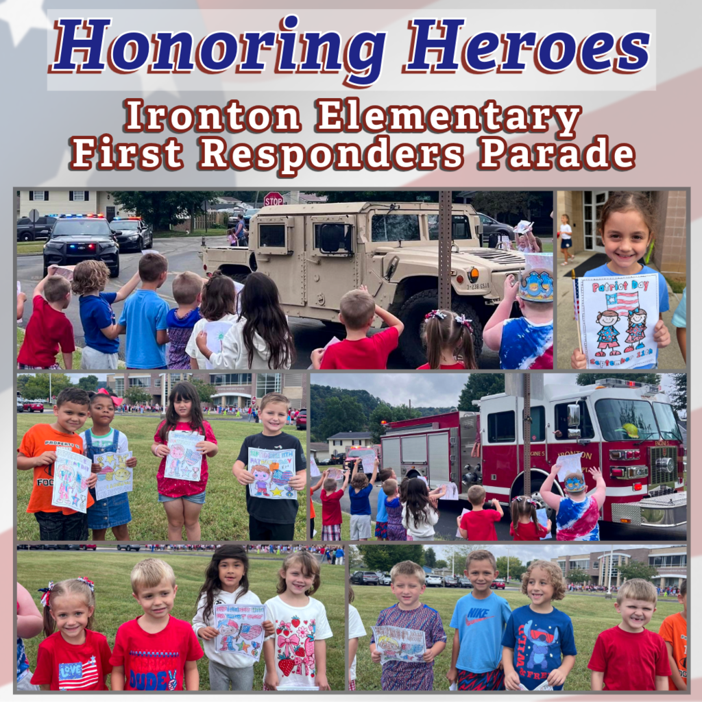 First responders day @ IES honoring heroes Ironton Elementary first responders parade