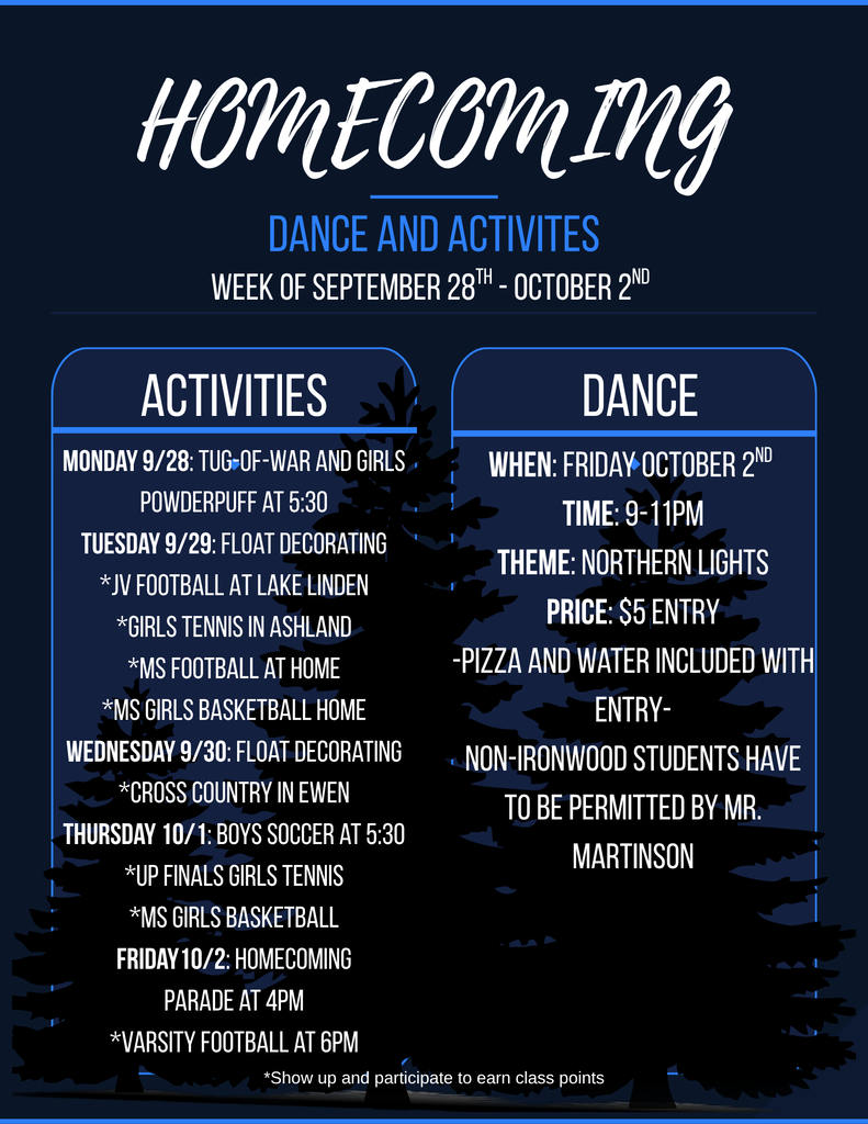 Homecoming Dance and Activities